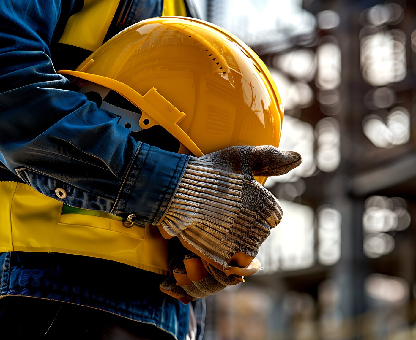 Profissional em ambiente industrial